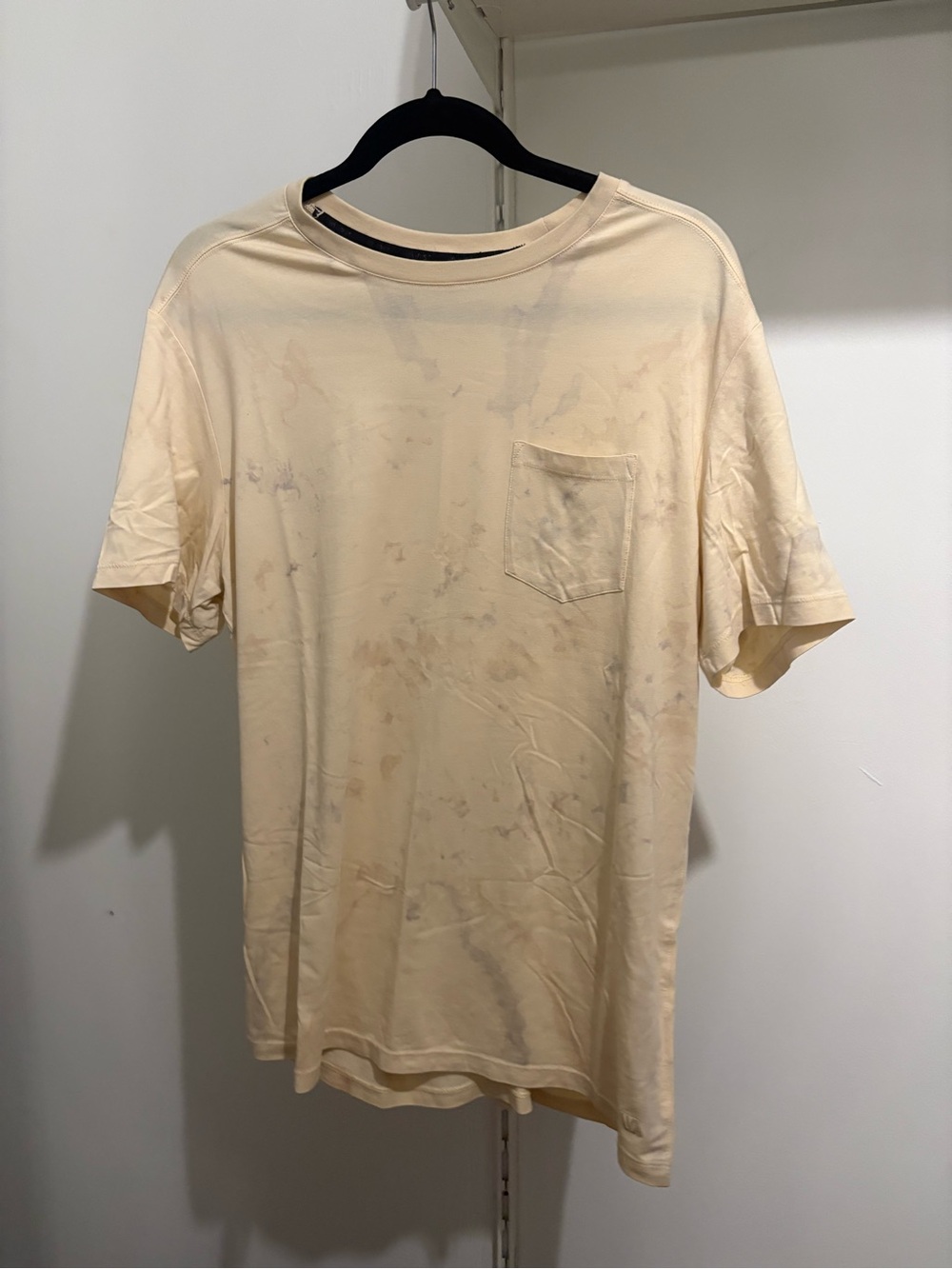 Men's VRST Cream Short-Sleeve Pocket T-Shirt